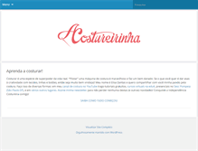 Tablet Screenshot of acostureirinha.com